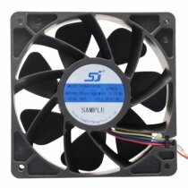 SJ SJ241238BS DC 24V 1.65A 12038 Axial Ball Bearing Cooling Fan