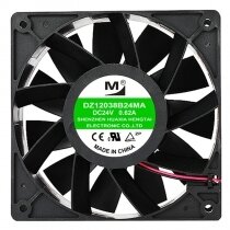 YM DZ12038B24MA DC 24V 0.62A 2 Wires Axial Cooling Fan