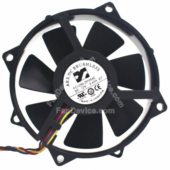 ARX FC1290-DP084E DC 12V 0.45A 4 Wires Brushless PWM Axial Cooling Fan