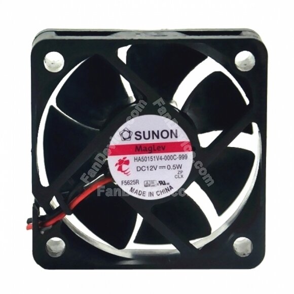 Sunon HA50151V4-000C-999 DC 12V 0.5W 2 Wires Axial Cooling Fan