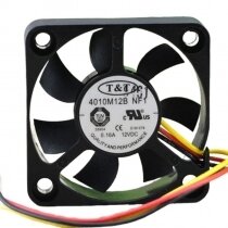 T&T 4010M12B NF1 DC 12V 0.16A 2 Wires / 3 Wires Axial Cooling Fan