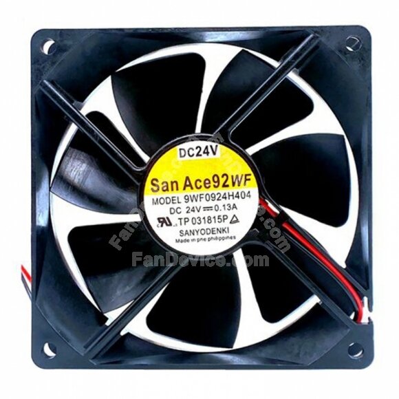 Sanyo Denki San Ace 92WF 9WF0924H404 DC 24V 0.13A 9225 Axial Cooling Fan