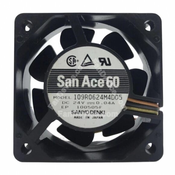 Sanyo Denki San Ace 60 109R0624M4D05 DC 24V 0.04A 6025 Axial Cooling Fan