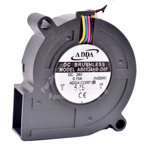 ADDA AB0524HB-D0F DC 24V 0.15A 5015 Brushless Blower Cooling Fan