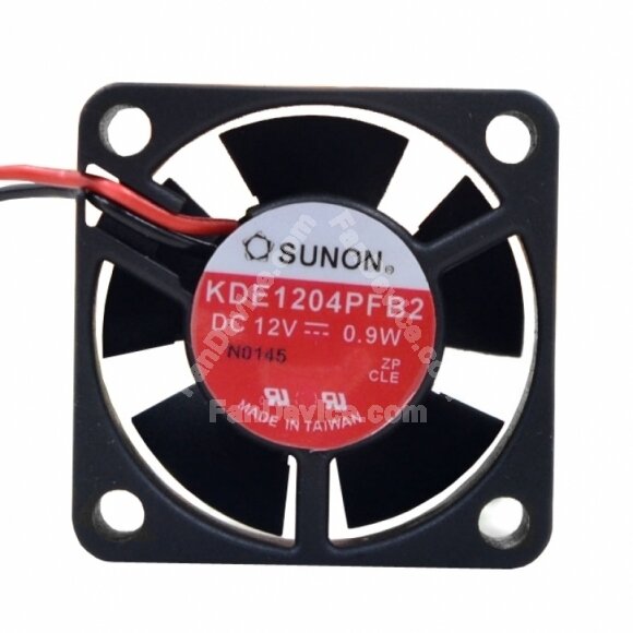 Sunon KDE1204PFB2 DC 12V 0.9W 2 Wires Axial Cooling Fan