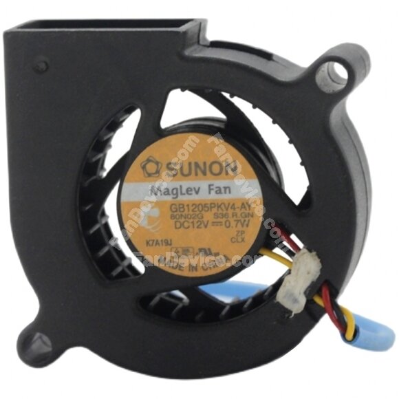 SUNON GB1205PKV4-AY 80N02G S36.R.GN DC 12V 0.7W 3 Wires Blower Cooling Fan