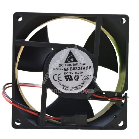 Delta EFB0824VHF DC 24V 0.20A 2 Wires / 3 Wires Axial Cooling Fan
