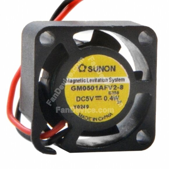 SUNON GM0501AFV2-8 DC 5V 0.4W 2 Wires Axial Cooling Fan
