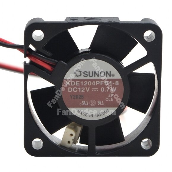 Sunon KDE1204PFB1-8 DC 12V 0.7W 2 Wires Axial Cooling Fan
