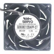 Nidec Servo G0938C12BAPP-27 DC 12V 1.7A 9038 Waterproof Axial Cooling Fan