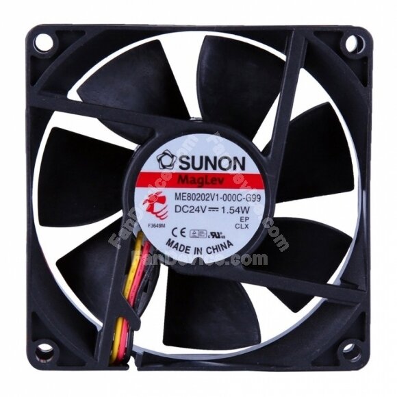 SUNON ME80202V1-000C-G99 DC 24V 1.54W 2 Wires / 3 Wires Axial Cooling Fan