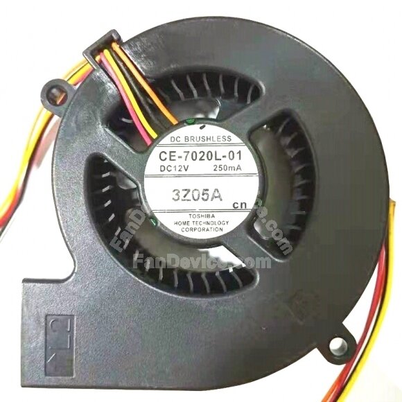 Toshiba CE-7020L-01 DC 12V 250mA 4 Wires Blower Cooling Fan