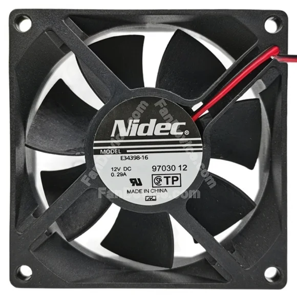 Nidec E34398-16 DC 12V 0.29A 2 Wires Axial Cooling Fan