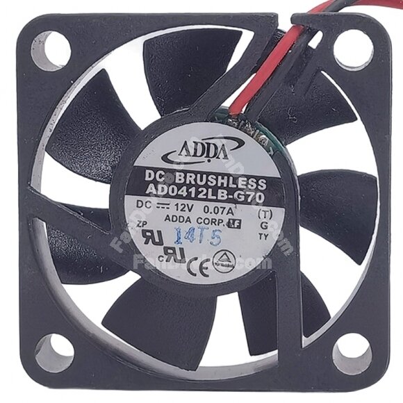 ADDA AD0412LB-G70 12V 0.07A 2 Wires 4010 DC Brushless Axial Fan