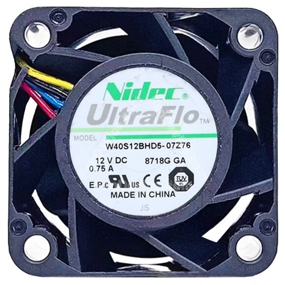 Nidec UltraFlo W40S12BHD5-07Z76 DC 12V 0.75A 4028 Axial Cooling Fan