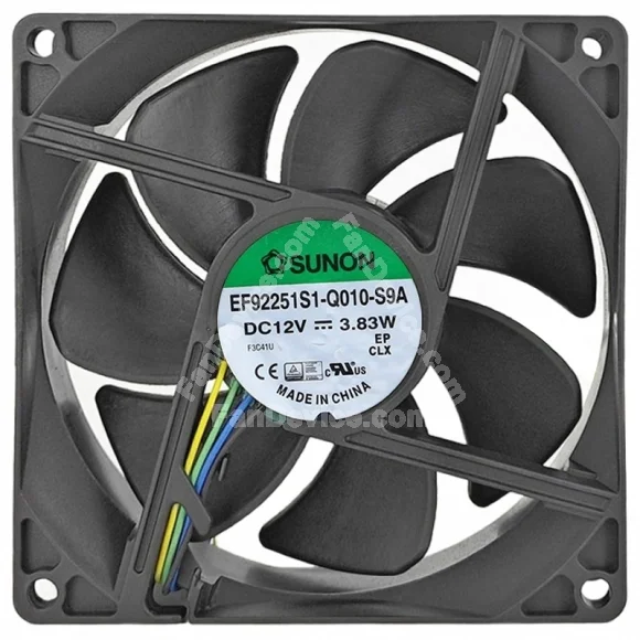 Sunon EF92251S1-Q010-S9A 12V 3.83W 2 / 3 / 4 Wires Cooling Fan