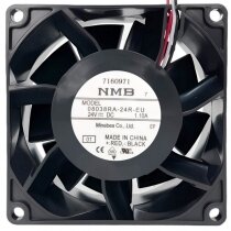 NMB 08038RA-24R-EU DC 24V 1.10A 2 Wires / 3 Wires Axial Cooling Fan