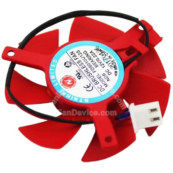 NTK FD5010U12S 12V 0.22A DC Brushless Axial Cooling Fan
