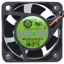 Protechnic MGT4012ZB-W15 DC 12V 0.20A 4 Wires 4015 Axial Cooling Fan