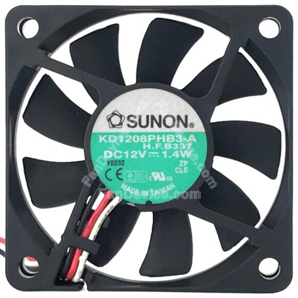 Sunon KD1208PHB3-A 12V 1.4W Axial Cooling Fan
