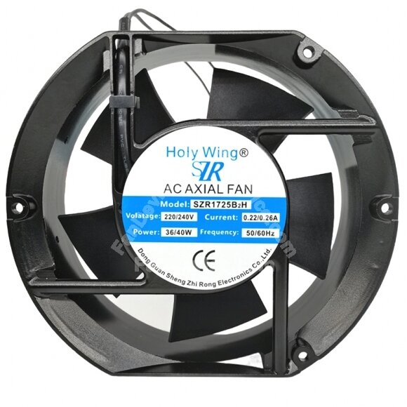 SZR SZR1725B2H AC 220/240V 0.22/0.26A 36/40W Axial Fan
