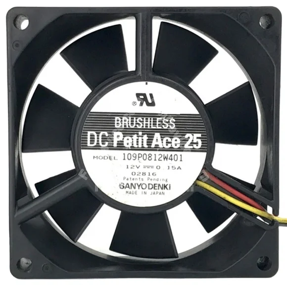 Sanyo 109P0812W401 12V 0.15A DC Brushless Cooling Fan