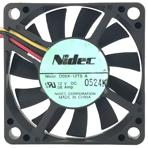 Nidec D05X-12TS A 12V 0.08Amp 3 Wires Axial Cooling Fan
