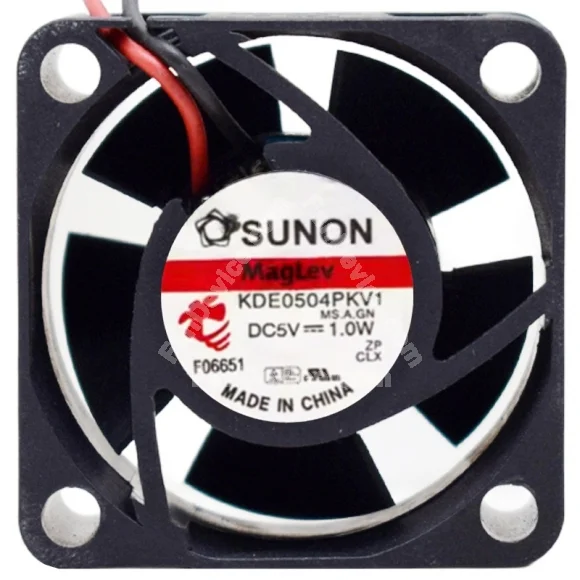 Sunon KDE0504PKV1 5V 1.0W 2 Wires Axial Cooling Fan