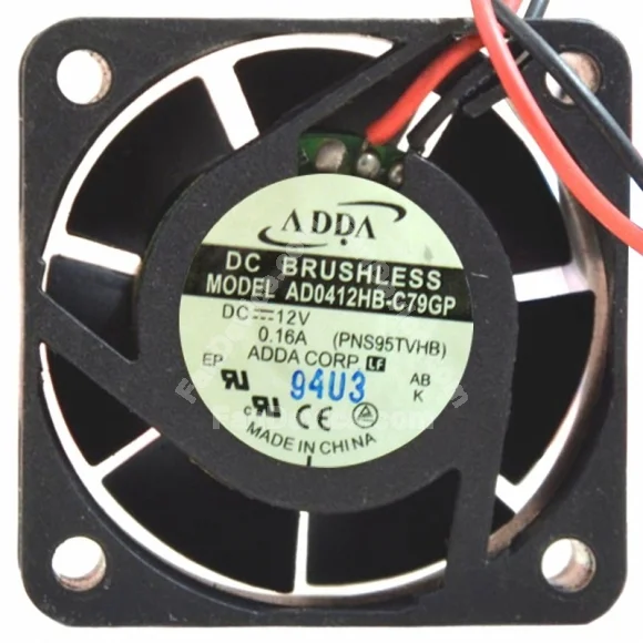 ADDA AD0412HB-C79GP 12V 0.16A 2 / 3 Wires Axial Cooling Fan