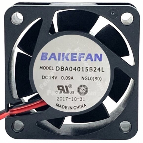 BAIKEFAN DBA04015B24L 24V 0.09A 2 Wires Axial Cooling Fan