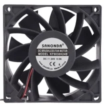 SANONDA KF9038H24B 24V 0.5A 2 Wires Axial Cooling Fan
