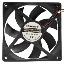 SANONDA KF9020M12B 12V 0.35A 2 Wires Axial Cooling Fan