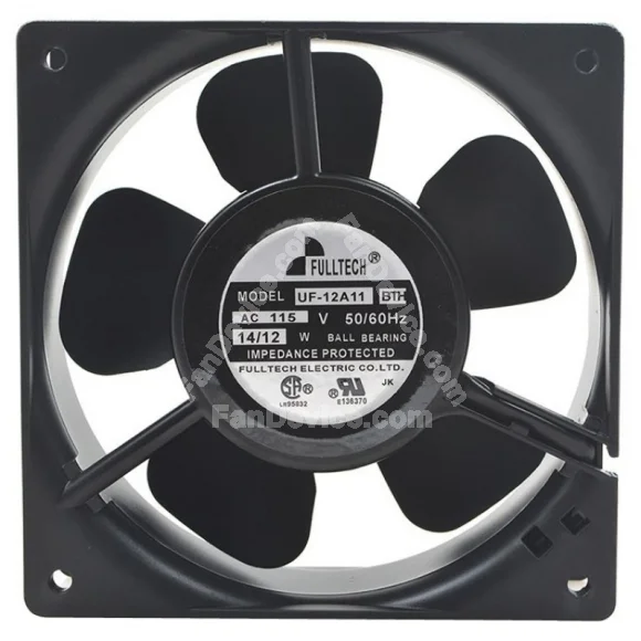 FULLTECH UF-12A11 BTH 115V 14/12W 2 Wires Cooling Fan