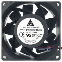 Delta PFB0824EHE 24V 0.44A 2 / 3 Wires Axial Cooling Fan
