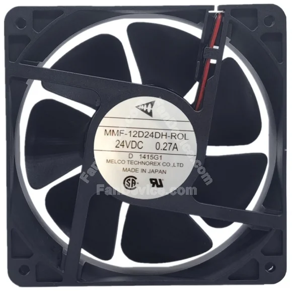Mitsubishi MMF-12D24DH-ROL 24V 0.27A 2 Wires Cooling Fan