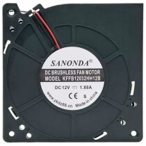SANONDA KFFB12032HH12B 12V 1.88A 2 Wires Blower Cooling Fan