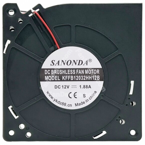 SANONDA KFFB12032HH12B 12V 1.88A 2 Wires Blower Cooling Fan