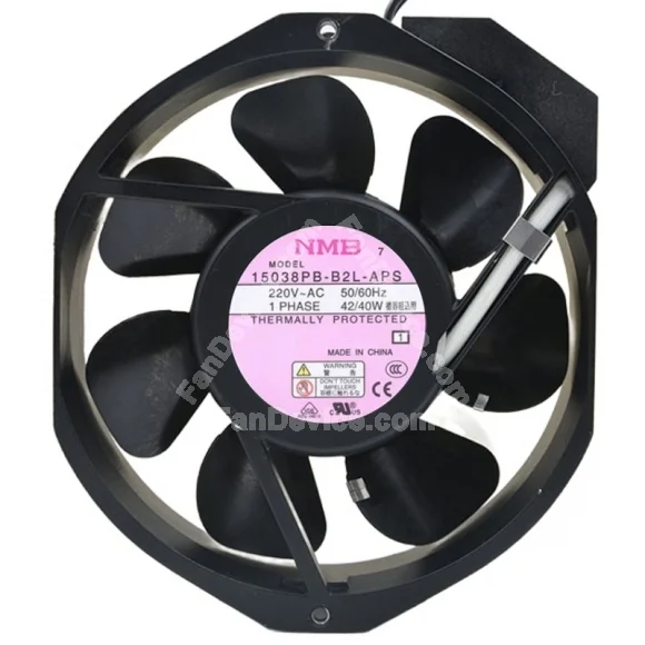 NMB 15038PB-B2L-APS 220V 42/40W 2 Wires Axial Cooling Fan