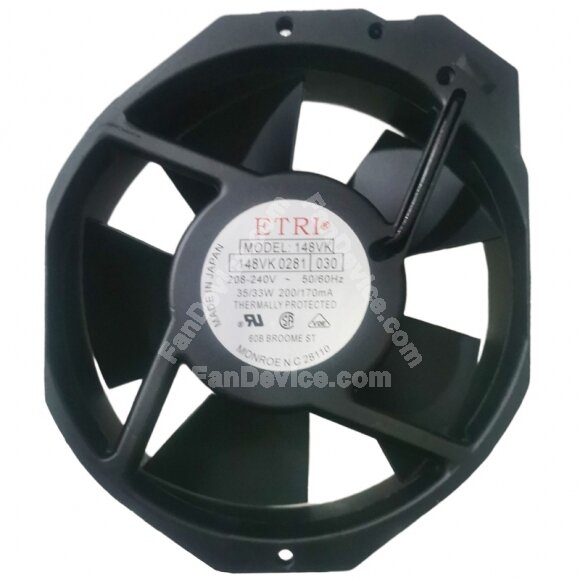 ETRI 148VK0281030 208-240V 200/170mA 35/33W Cooling Fan