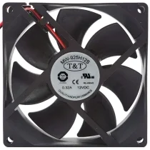 T&T MW-925H12S 12V 0.32A 2 Wires Axial Cooling Fan