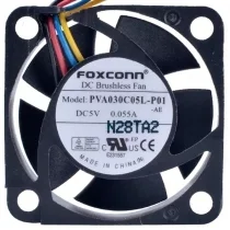 Foxconn PVA030C05L-P01 5V 0.055A 4 Wires DC Brushless PWM Cooling Fan