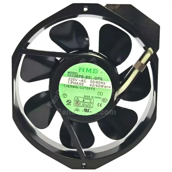 NMB 15038PB-B0L-GPS 220V 42/40W 1 PHASE Thermal CUTOFFS Cooling Fan