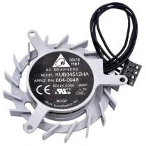 Delta KUB04512HA 604-0948 DC 12V 0.30A 4 Wires Cooling Fan