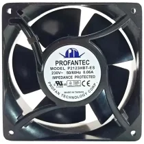 PROFANTEC P2123HBT-ES 230V 0.06A 2 Wires Impedance Protected Cooling Fan