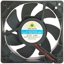 XINg XIN DA XXD1202512VH 12V 0.40A DC Brushless 2 Wires Cooling Fan