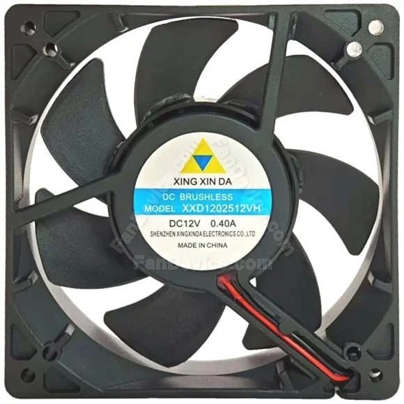 XINg XIN DA XXD1202512VH 12V 0.40A DC Brushless 2 Wires Cooling Fan