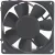 Sunon KDE1208PTBX-6A DC 12V 4.3W 2 Wires Axial Cooling Fan