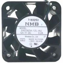 NMB 04028DA-12L-AU DC 12V 0.2A 4 Wires Axial Cooling Fan