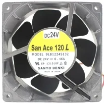 Sanyo 9LB1224S102 DC 24V 0.46A 3 Wires Axial Cooling Fan