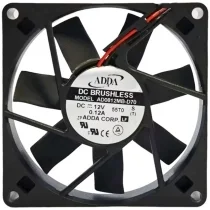 ADDA AD0812MB-D70 12V 0.12A DC Brushless 2 Wires Axial Cooling Fan